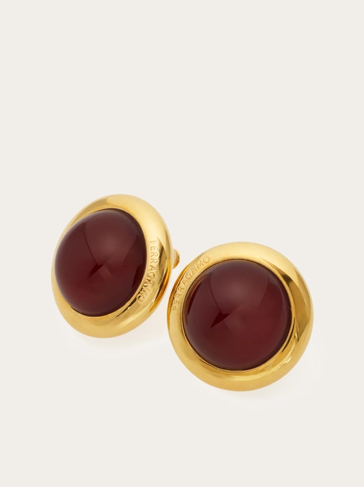 Earrings with semi-precious stone Gallery image 2