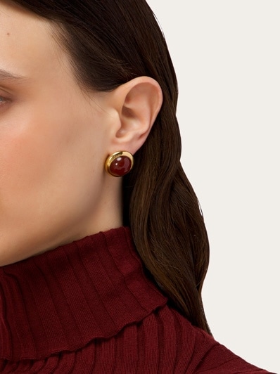 Earrings with semi-precious stone Women Ferragamo