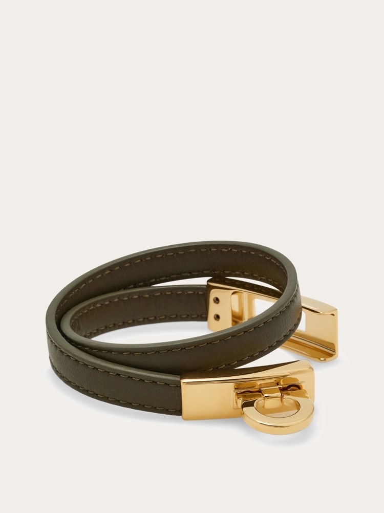 Gancini double twist bracelet (16cm) Gallery image 4