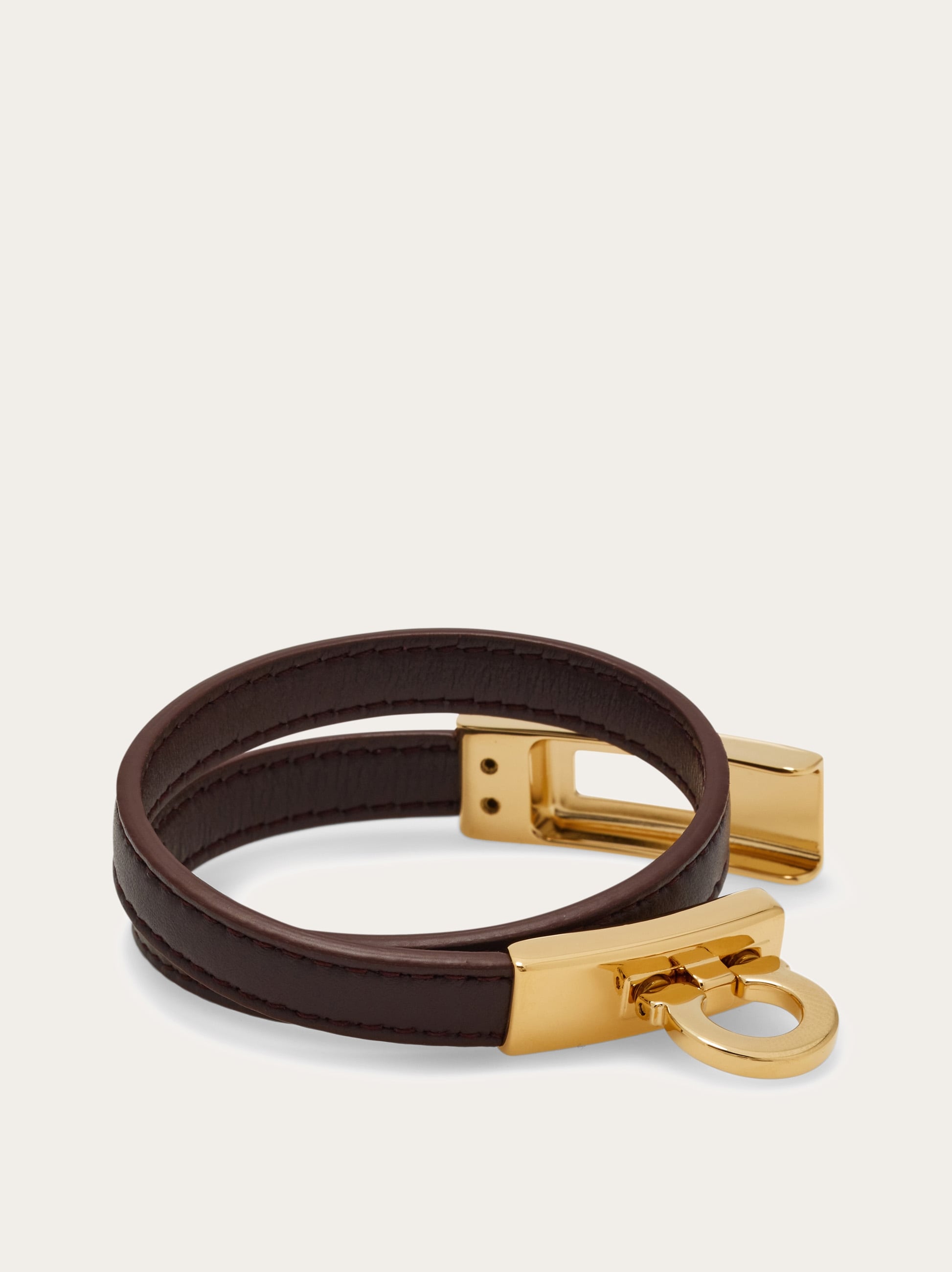 Gancini double twist bracelet - size 17 - Women | Ferragamo