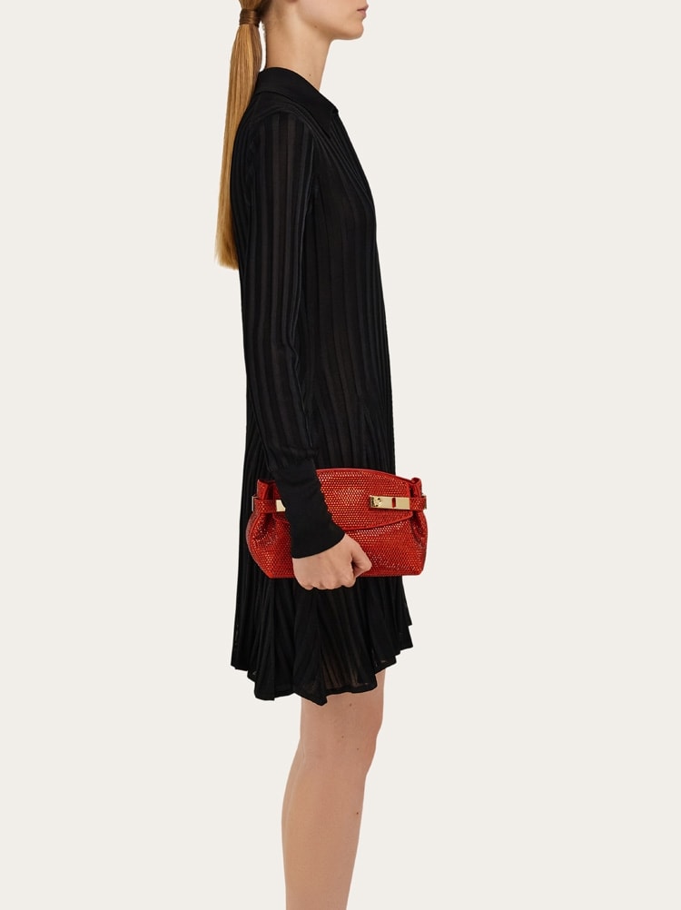 Hug soft crossbody bag with crystals (XS) Gallery image 3