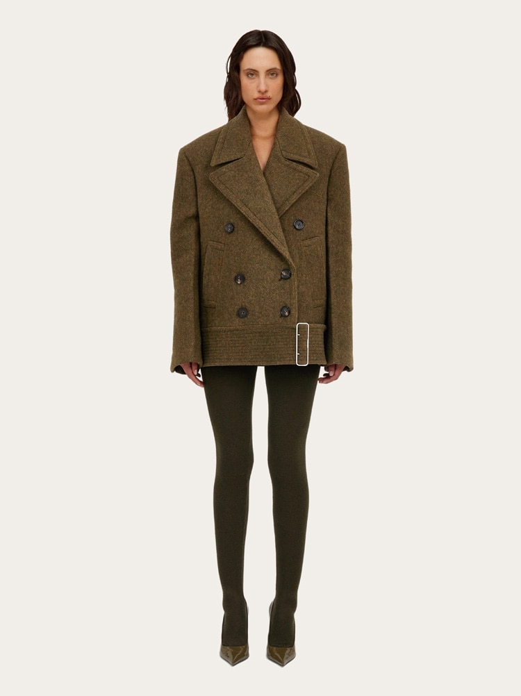 Double wool and cashmere peacoat Gallery image 6