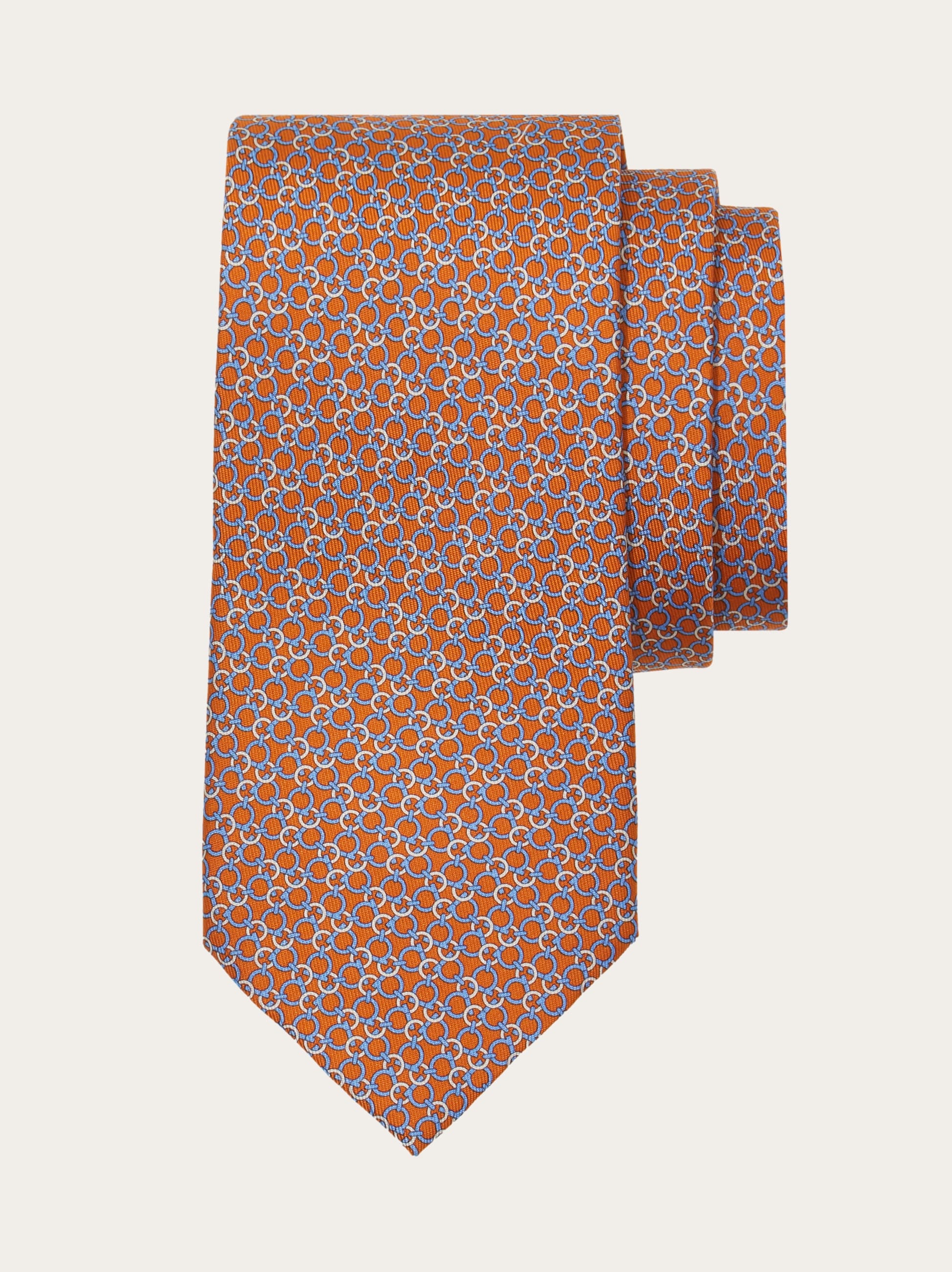 Zefiro print silk tie - Men | Ferragamo