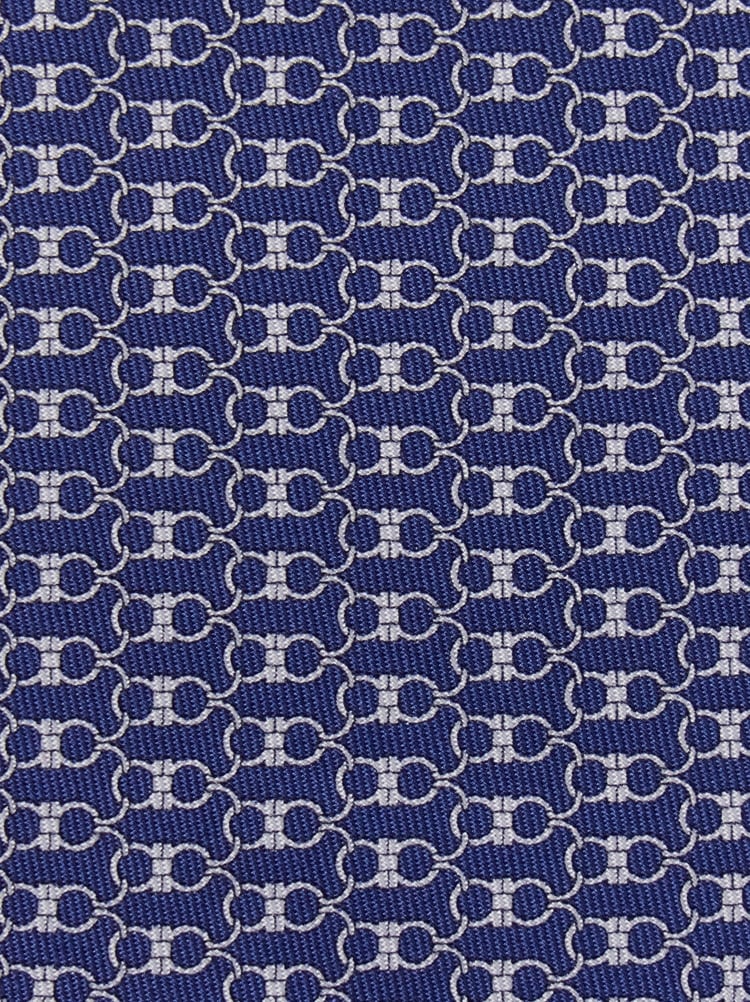 Gancini print silk tie Gallery image 2