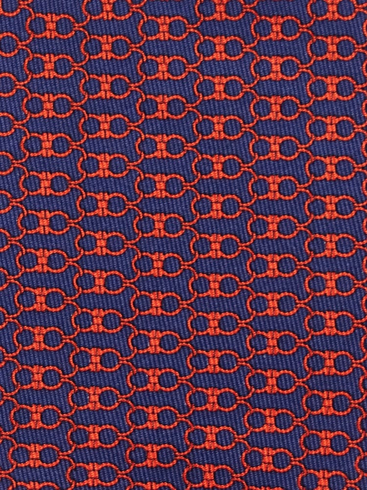 Gancini print silk tie Gallery image 2