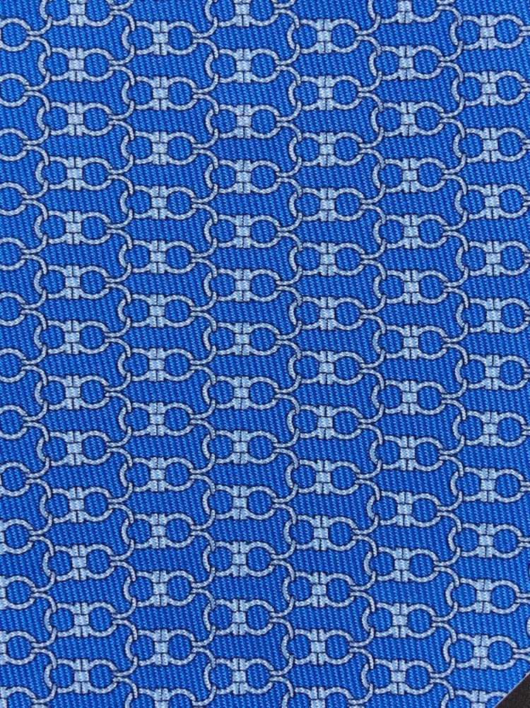 Gancini print silk tie Gallery image 2