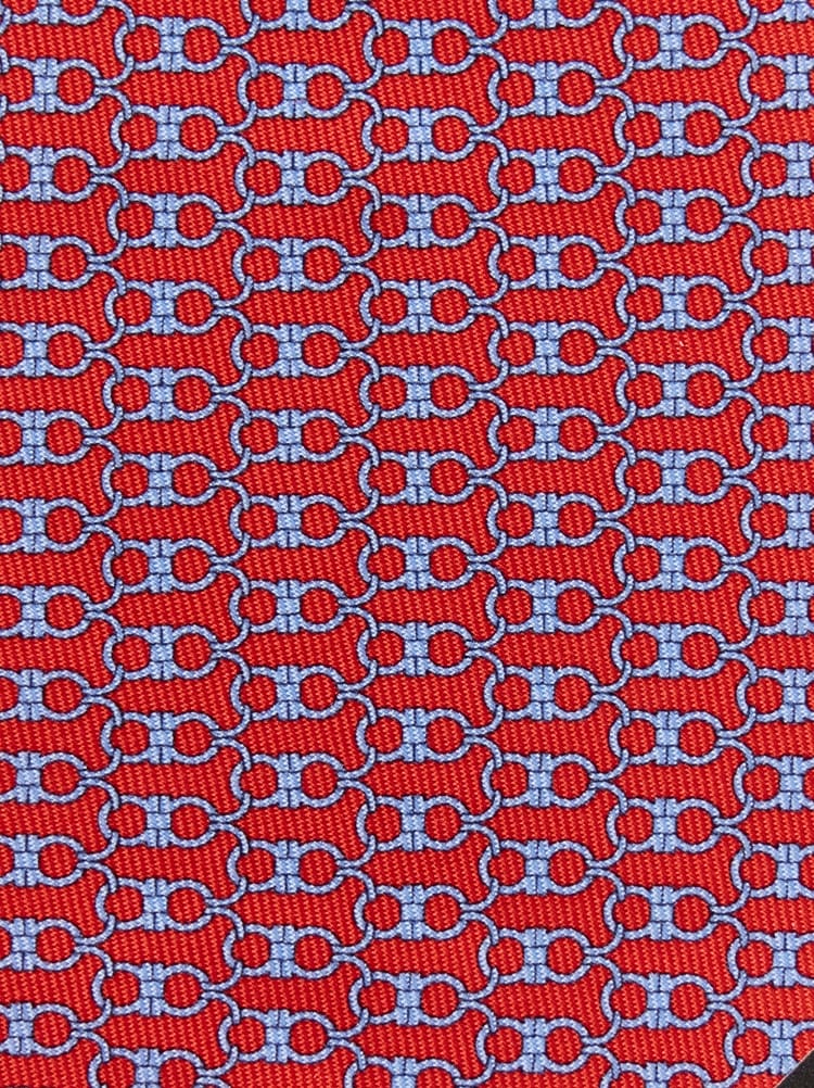 Gancini print silk tie Gallery image 2