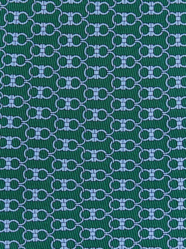 Gancini print silk tie Gallery image 2