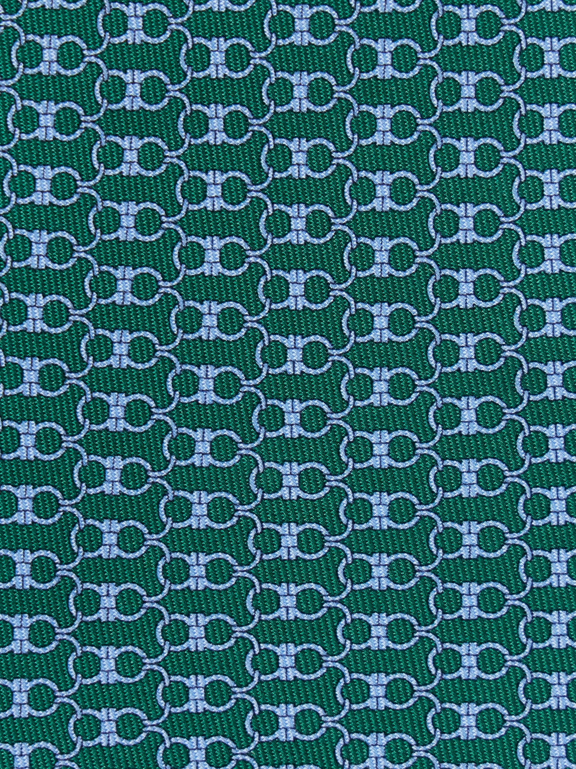 Gancini print silk tie - Men | Ferragamo
