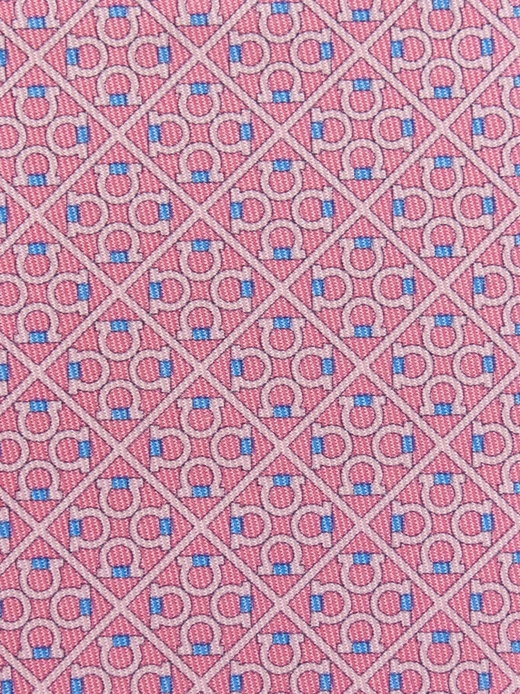 Corbata de seda estampado Gancini square Gallery image 2