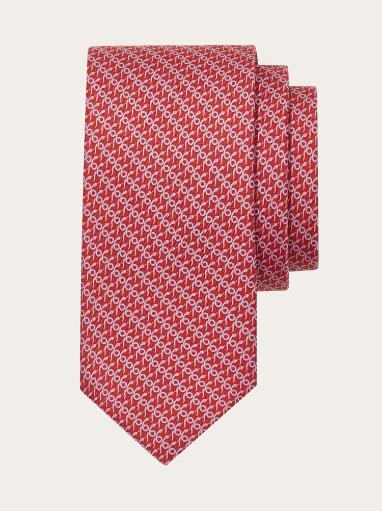 Mamba print silk tie Gallery image 1