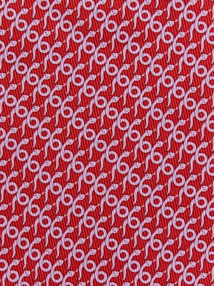 Mamba print silk tie Gallery image 2