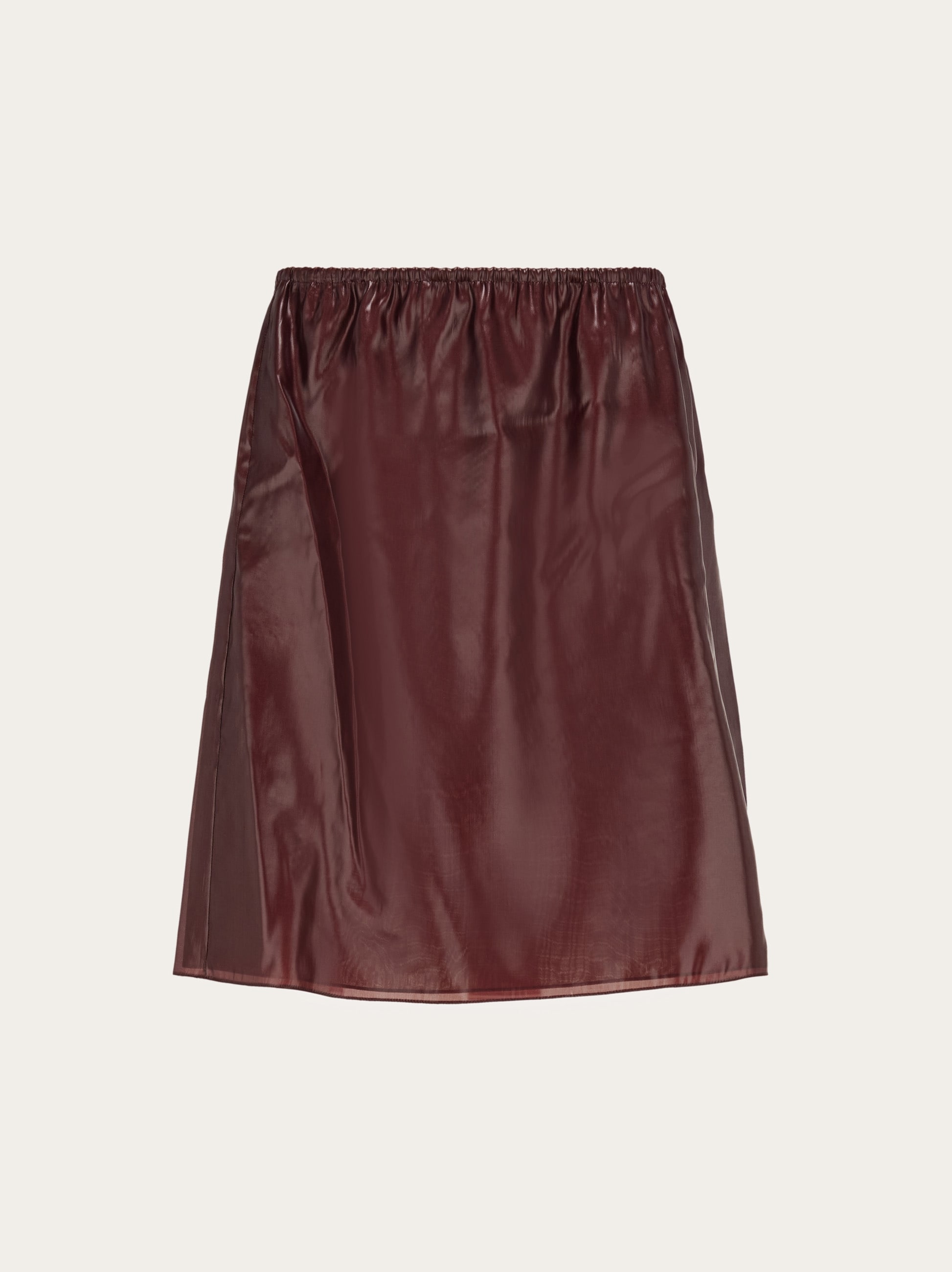 スカート SALVATORE FERRAGAMO BURGUNDY NYLON BLEND SKIRT Ferragamo Asymmetric silk georgette minidress Salvatore