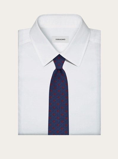 Gancini jacquard tie - Men | Ferragamo