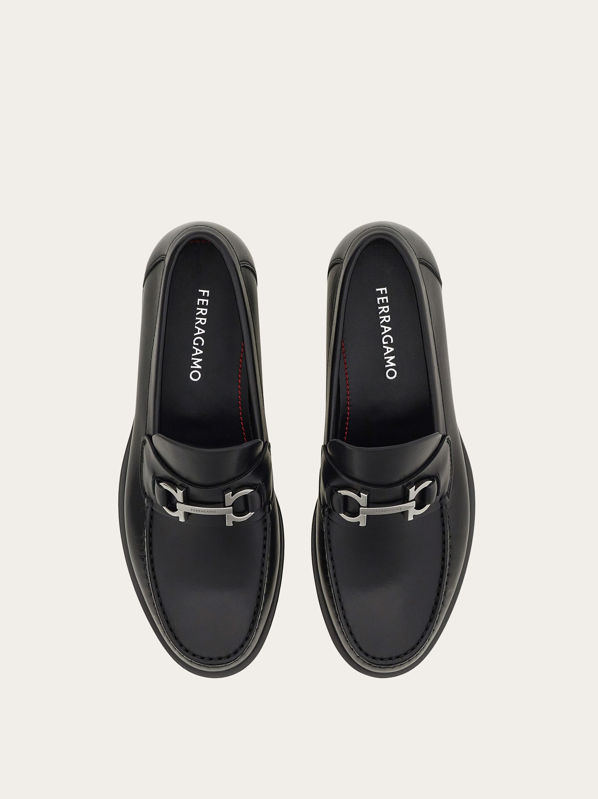 【送関込】ferragamo☆gancini loafers Ferragamo Penny Gancini-plaque Loafers | Blue | FARFETCH