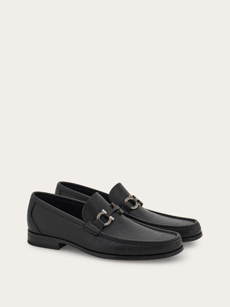 Loafer with Gancini buckle Gallery image 2