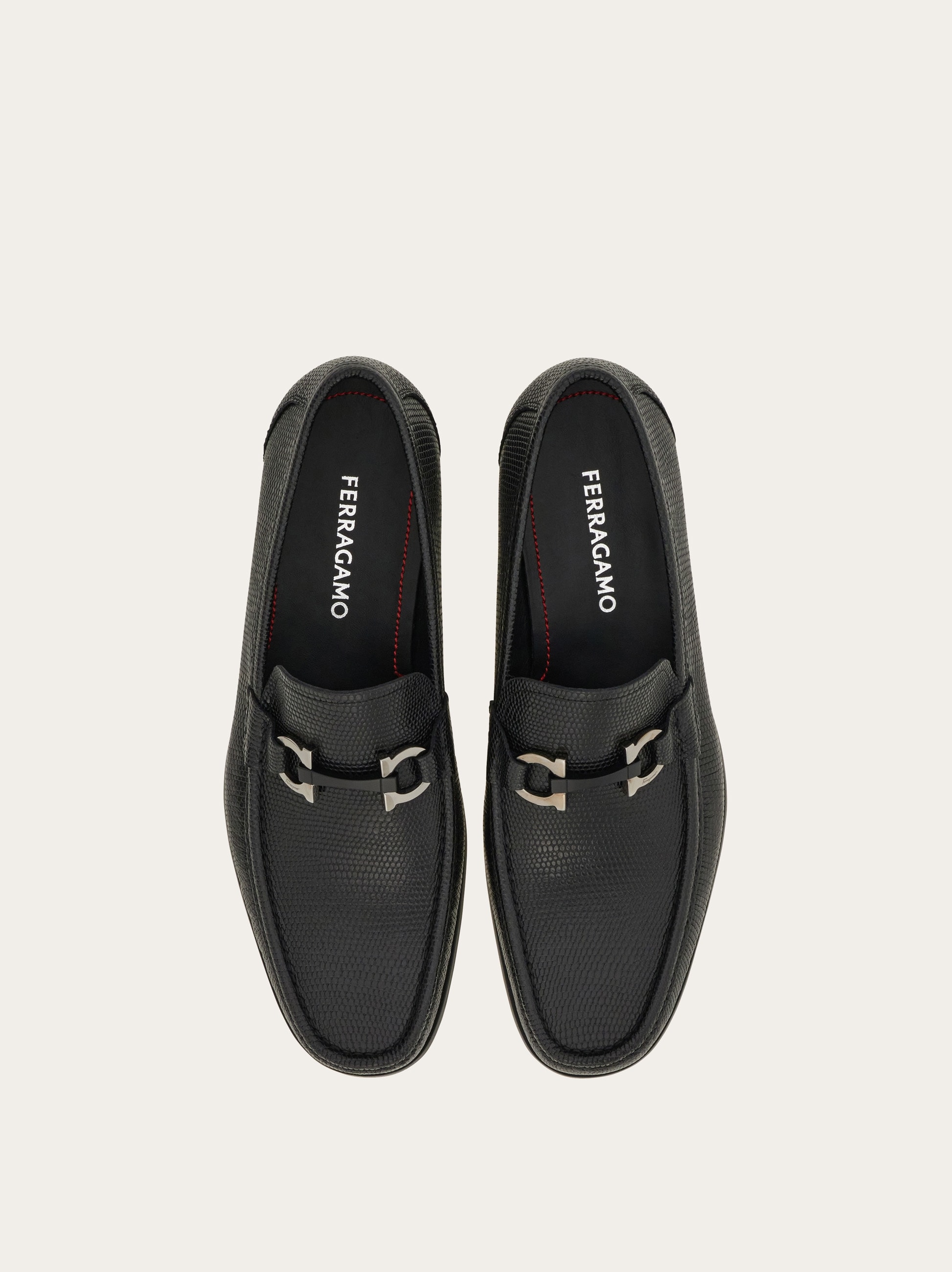 【FERRAGAMO】LOAFERS Loafer with Gancini buckle - Men | Ferragamo