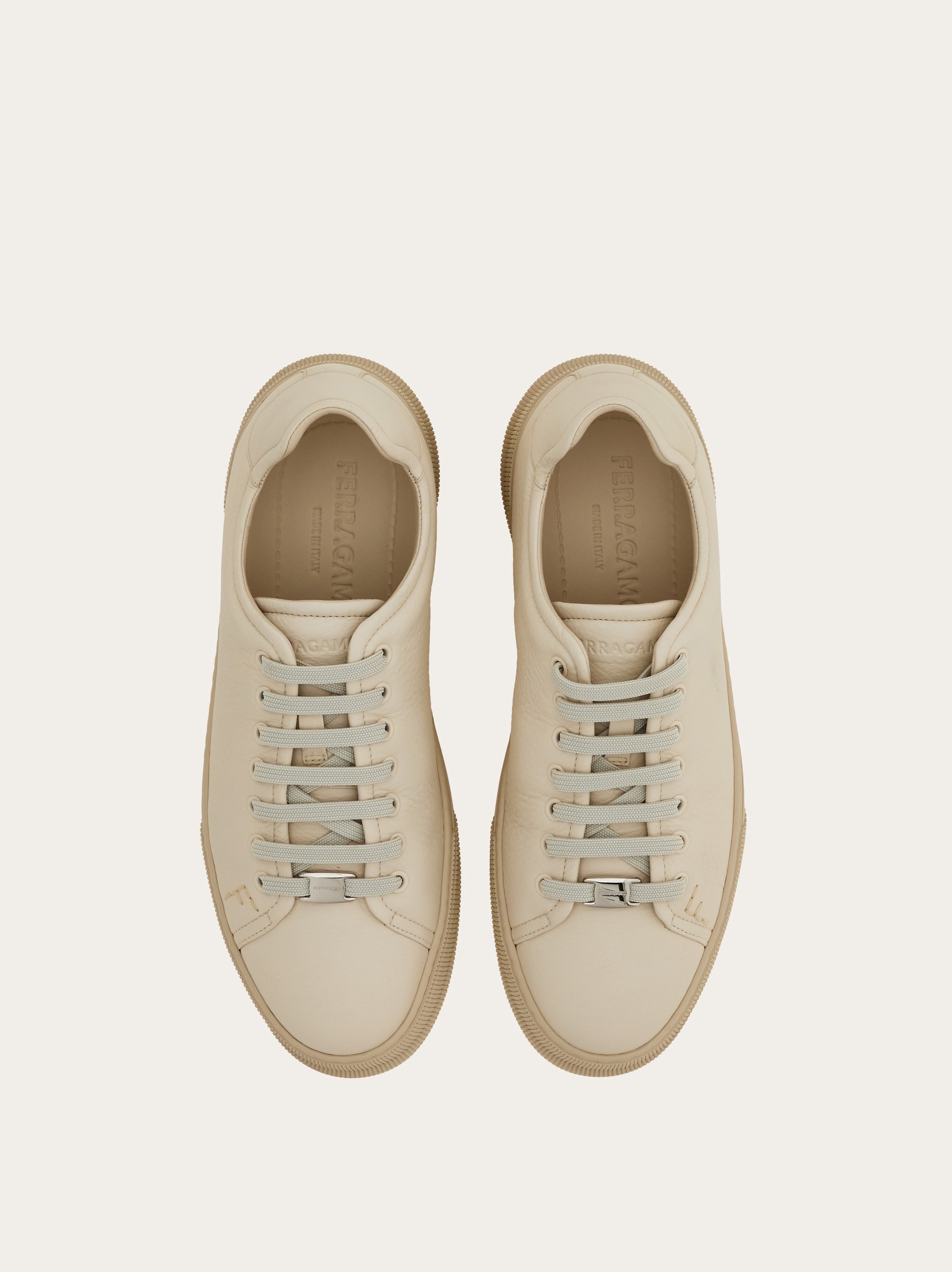 スニーカー FERRAGAMO SS24 'Dania' sneakers (770225 BIANCO) Elastic lace sneaker - Men | Ferragamo
