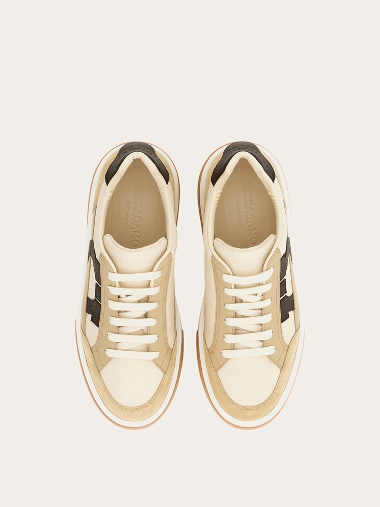 Low-top sneaker with Gancini detail Gallery image 3