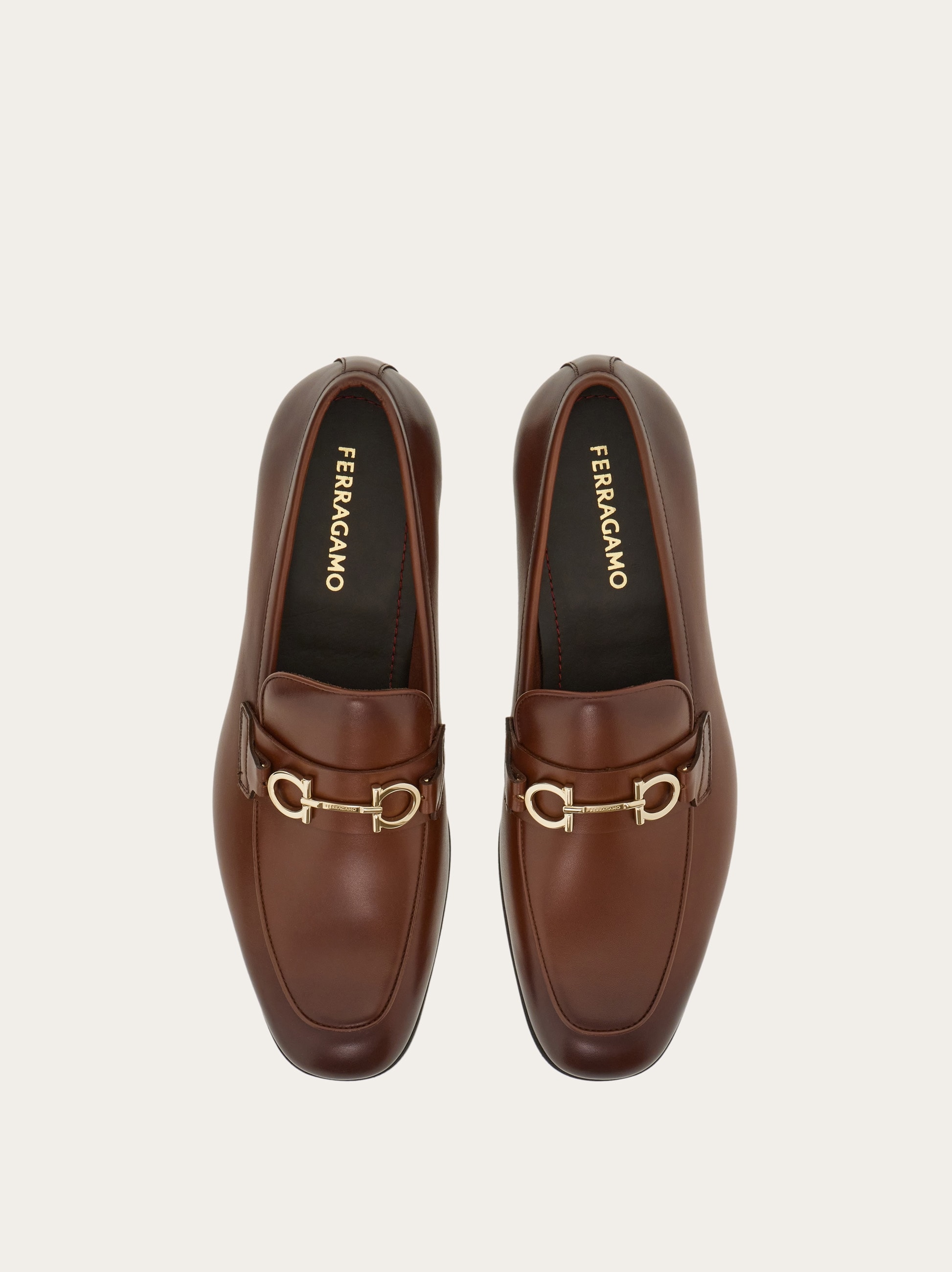 【未使用】Ferragamo フェラガモ メンズシューズ モカシン 茶 8 チャンキー ヒールモカシン - ウィメンズ | Ferragamo
