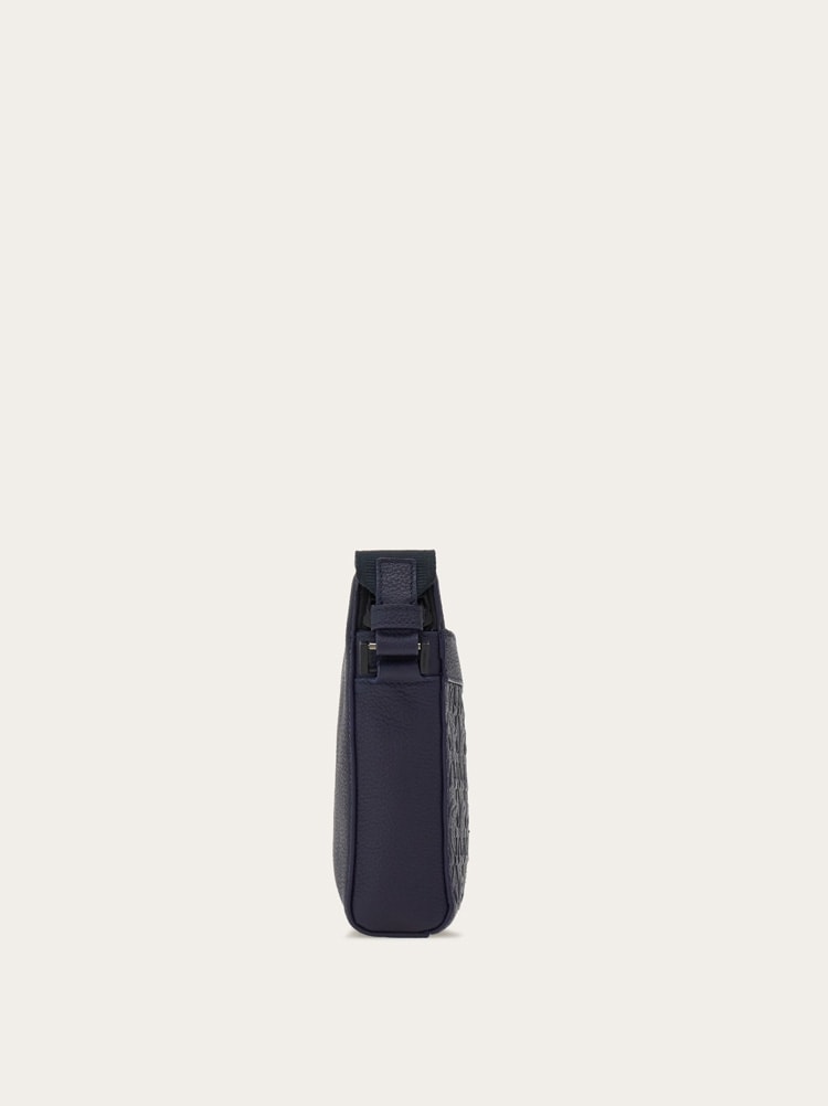 Embossed Gancini crossbody bag Gallery image 3