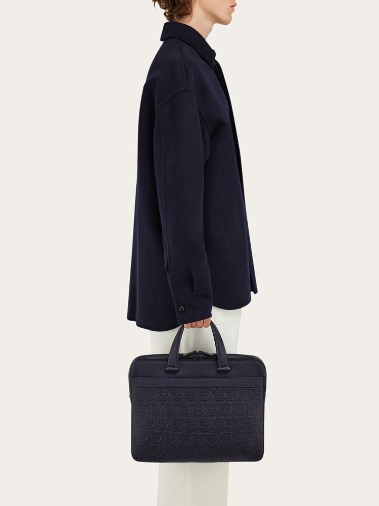 Embossed Gancini briefcase (S) Gallery image 2