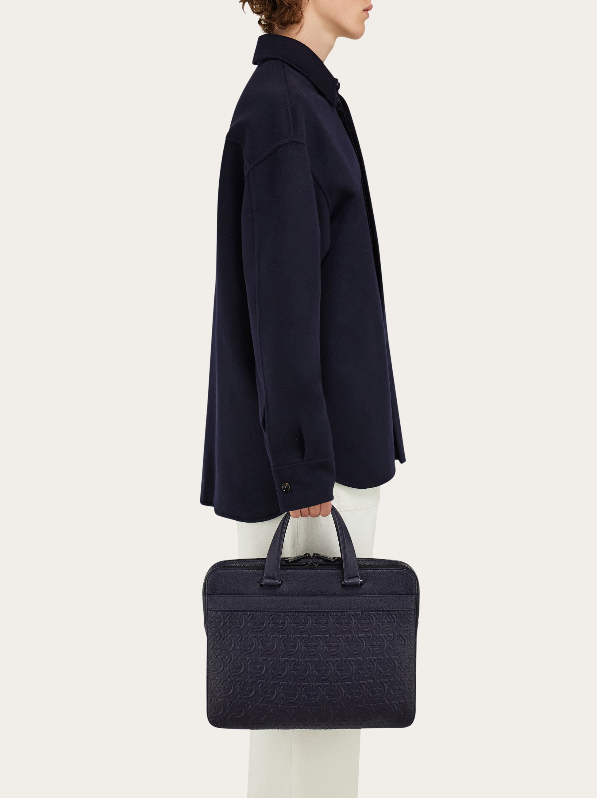 Salvatore Ferragamo ビジネスバッグ ブラック FERRAGAMO （新品・未使用品）サルヴァトーレフェラガモ