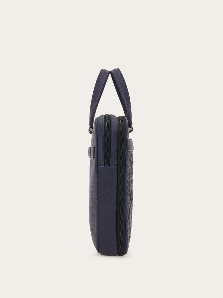 Embossed Gancini briefcase (S) Gallery image 3