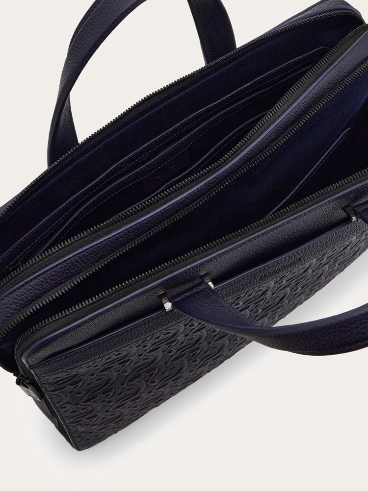 Embossed Gancini briefcase (S) Gallery image 5