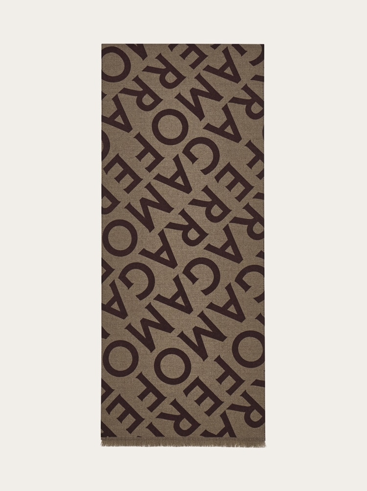 리버서블 로고 스카프 Gallery image 4