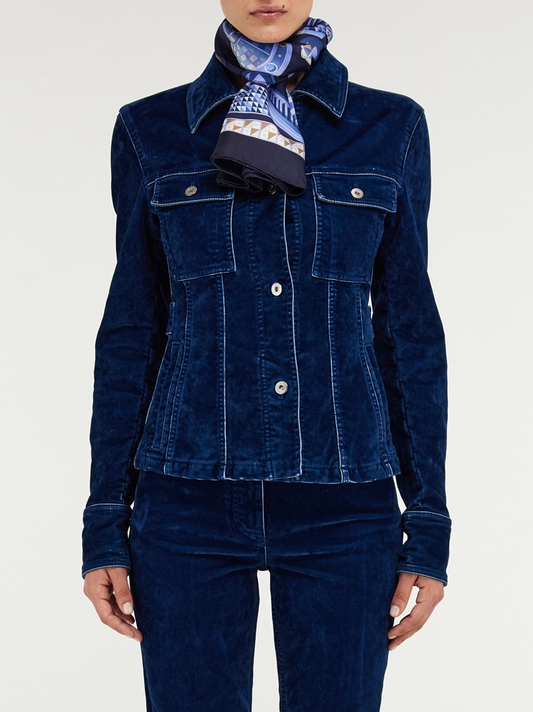 Geometrical renaissance print silk scarf Gallery image 3