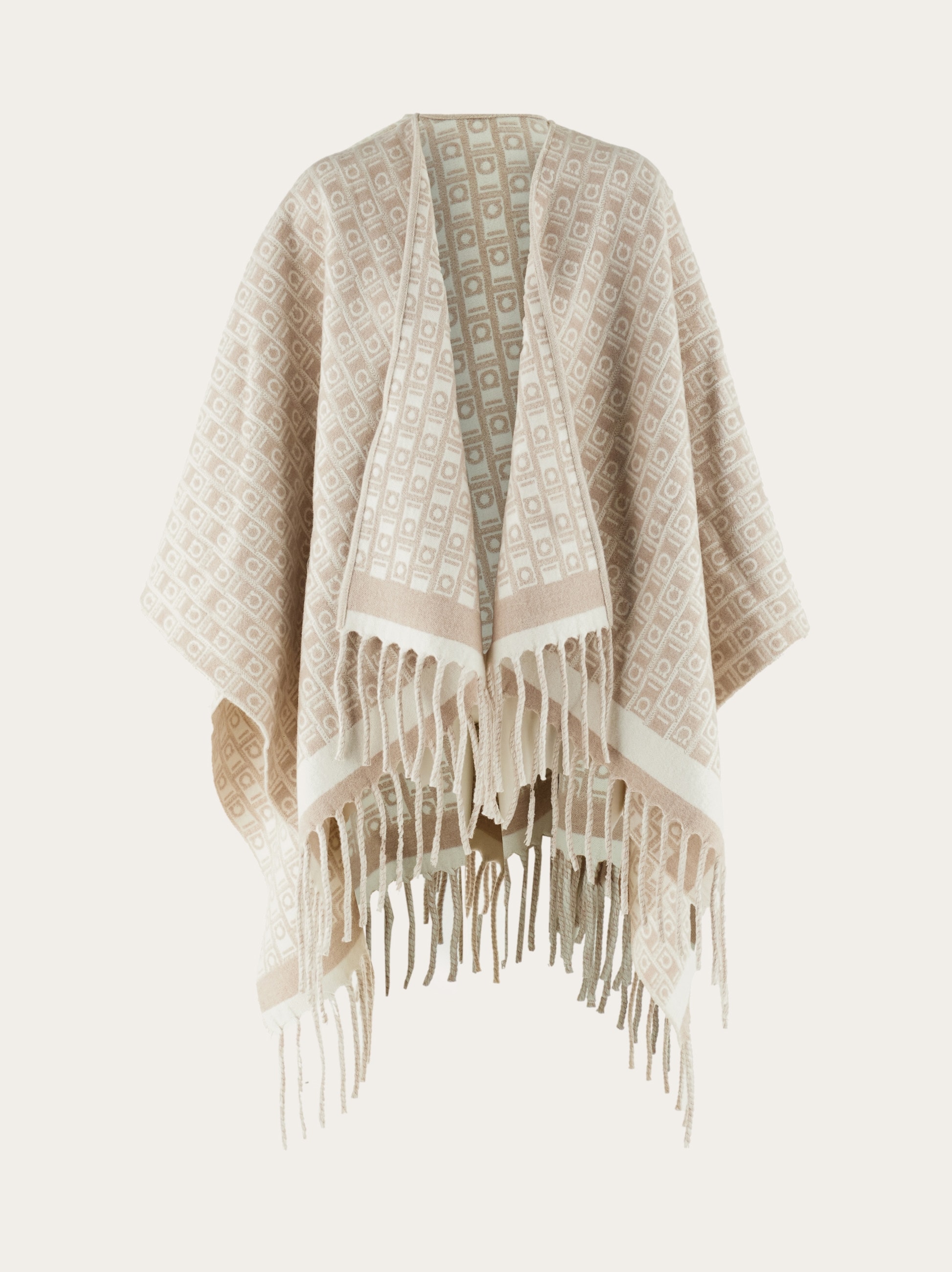 ポンチョ・ケープ Salvatore Ferragamo Embroidered Wool Cape Ferragamo Monogram cape - Women | Ferragamo