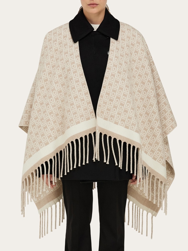 Ferragamo Monogram cape Gallery image 3