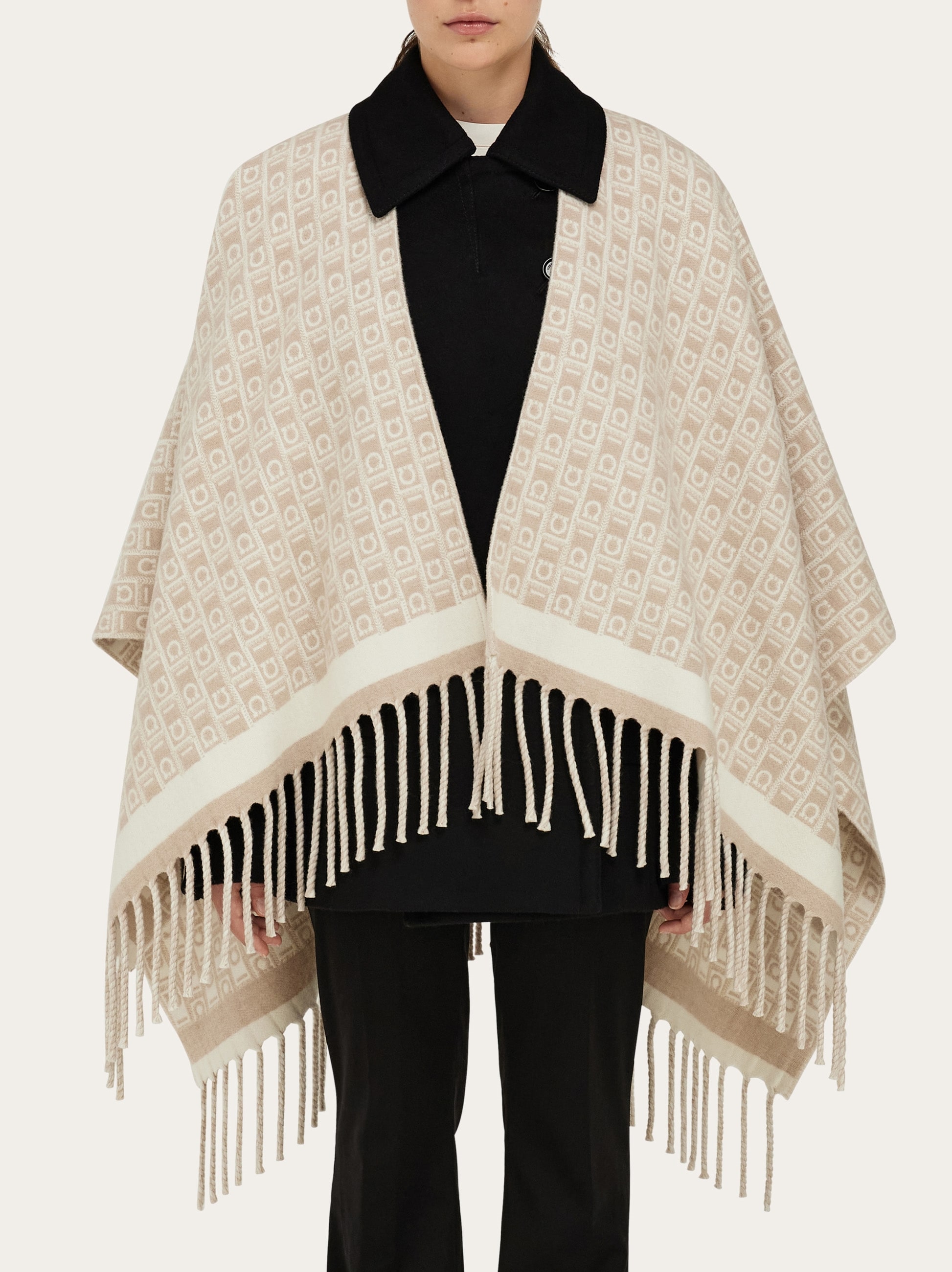 Ferragamo Monogram cape - Women | Ferragamo