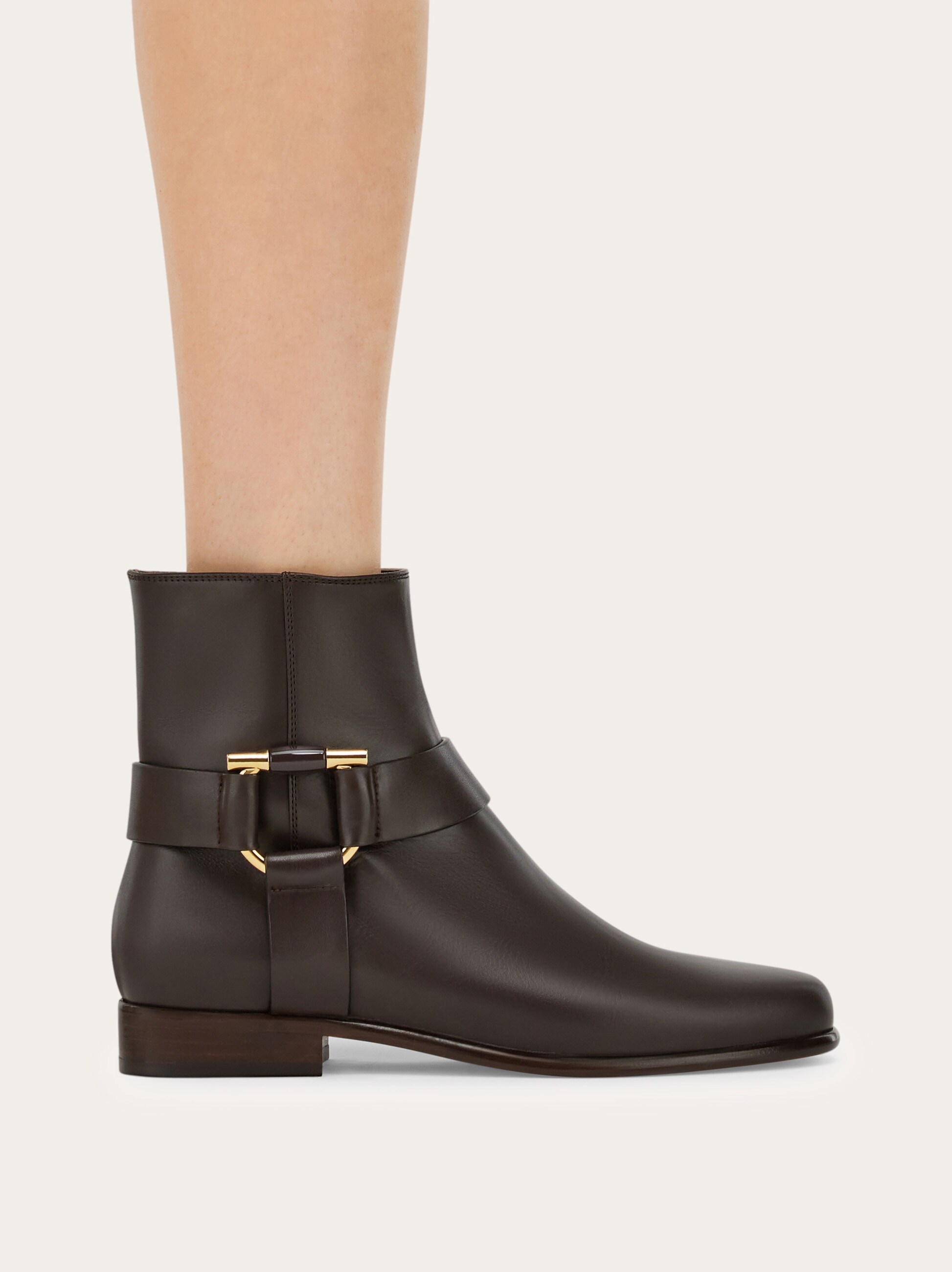 Gancini ornament ankle boot - Women | Ferragamo