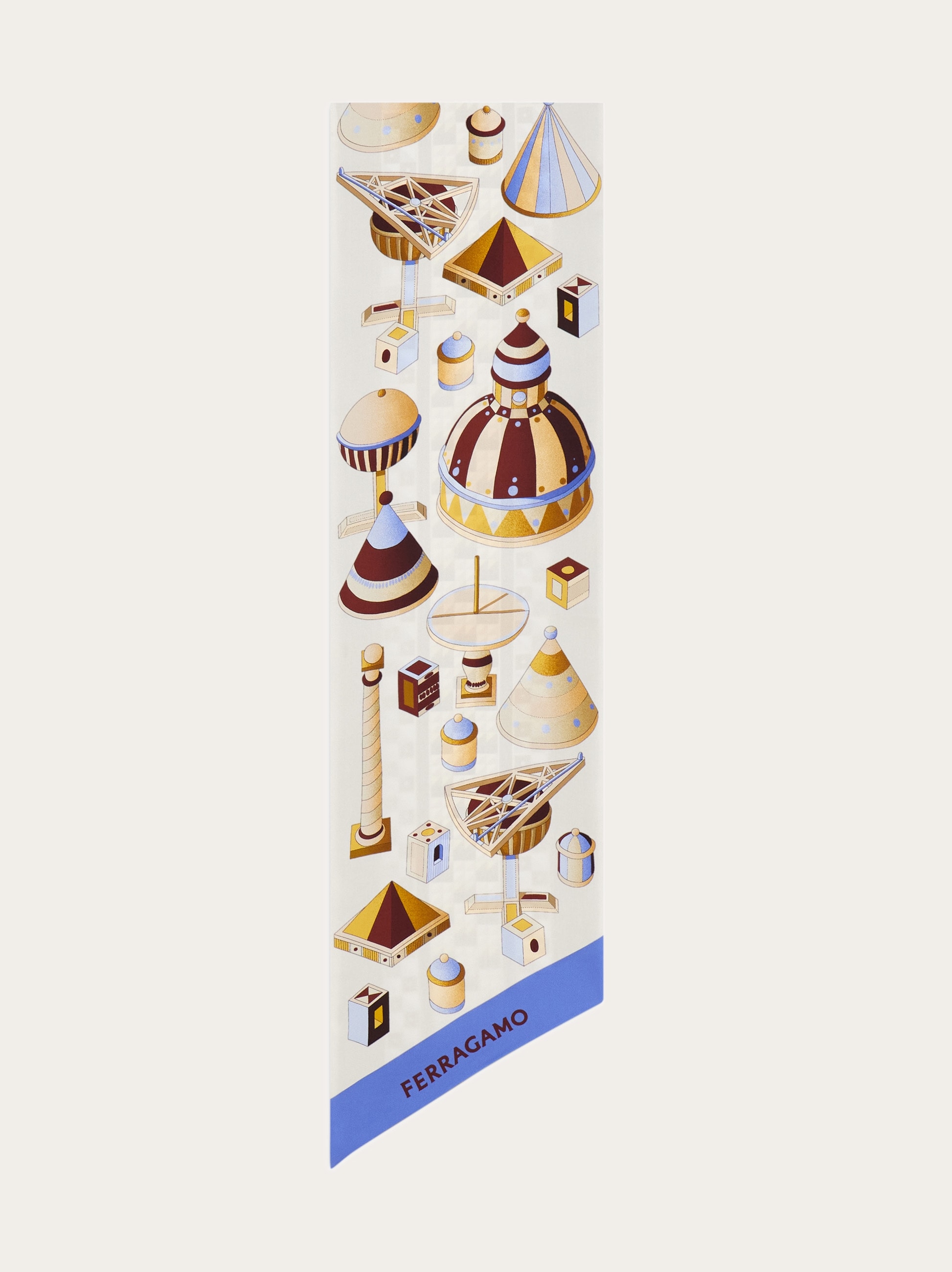 Salvatore Ferragamo 現行 シルクプリント サマーニット XS Atelier print silk foulard - Women | Ferragamo