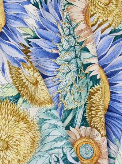 ★Ferragamo★ ストール シフォン 花柄 グリーン 花柄 シフォン スカーフ レディース 春 夏 用 シルク 絹 混 花