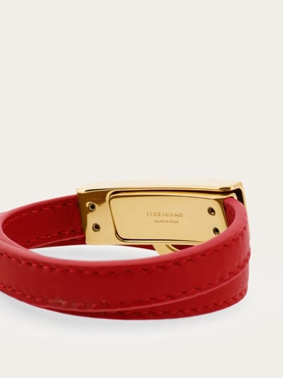 SALVATORE FERRAGAMO Calfskin Double Gancio Crossbody Bag