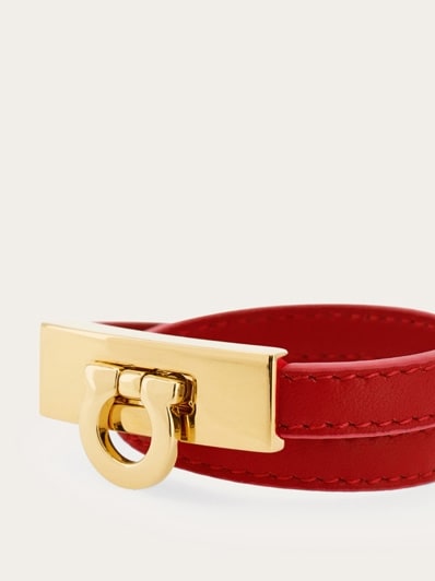 SALVATORE FERRAGAMO Calfskin Double Gancio Crossbody Bag