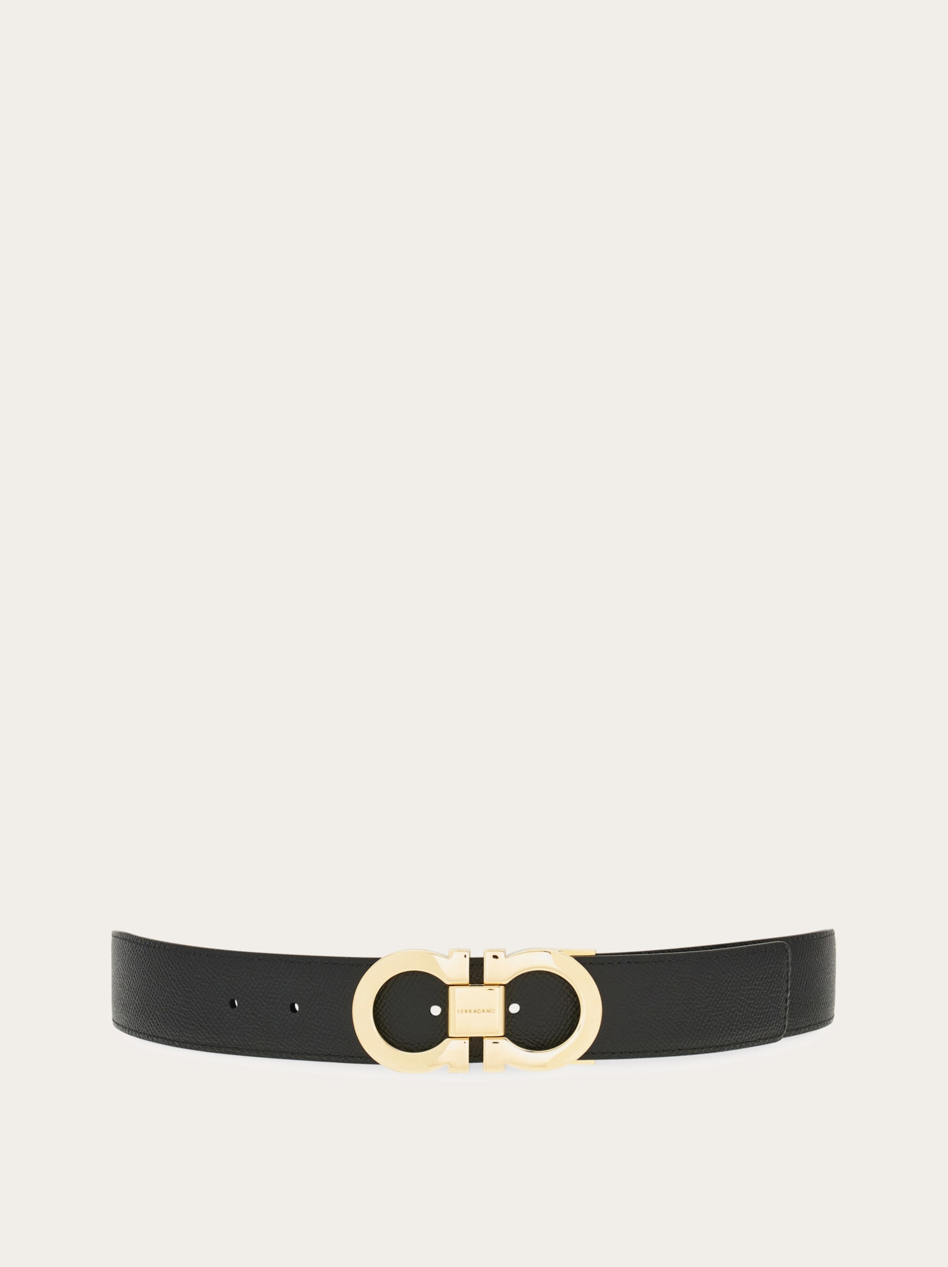 Reversible and adjustable Gancini belt - Men | Ferragamo