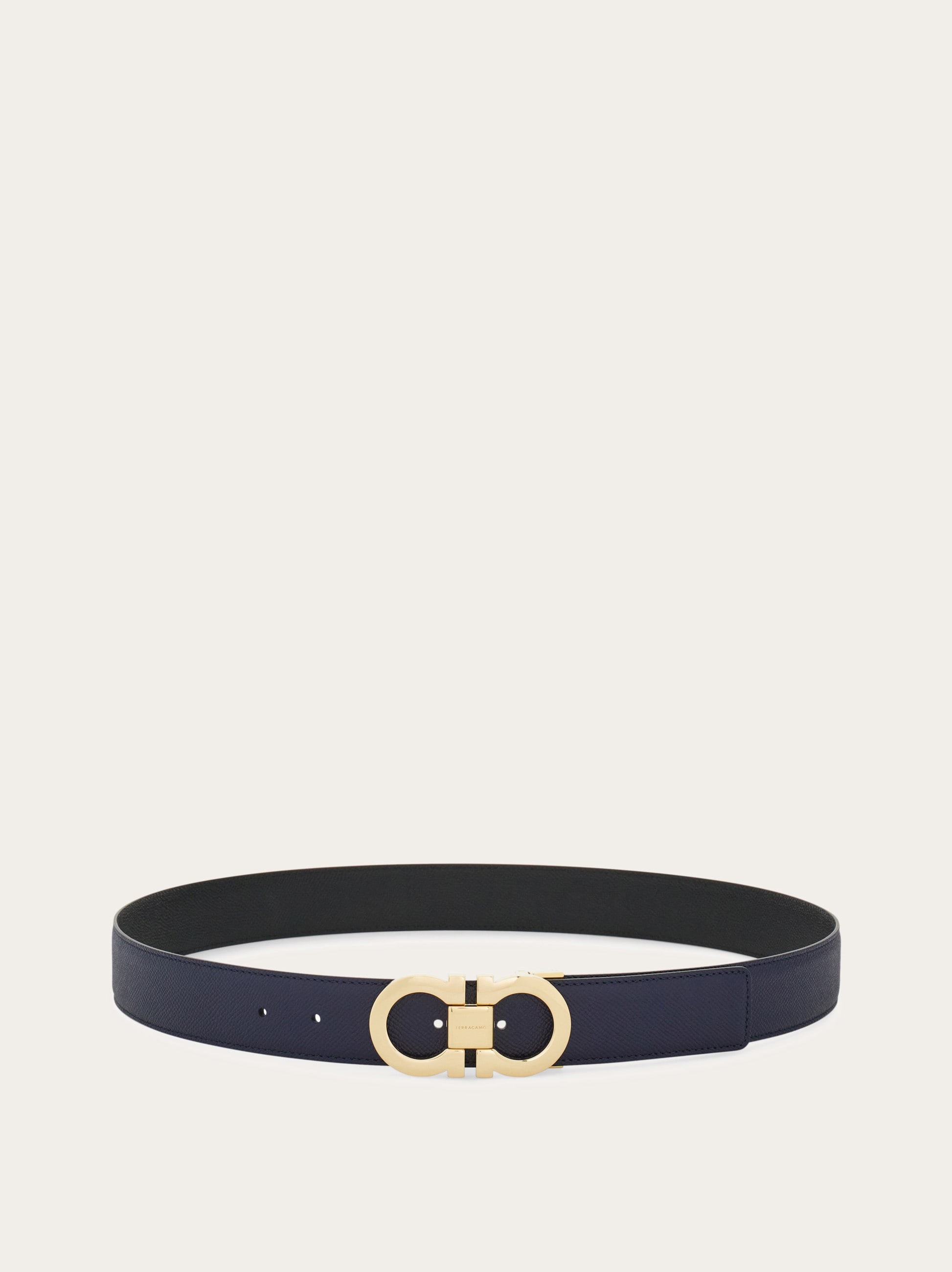 Reversible and adjustable Gancini belt - Men | Ferragamo