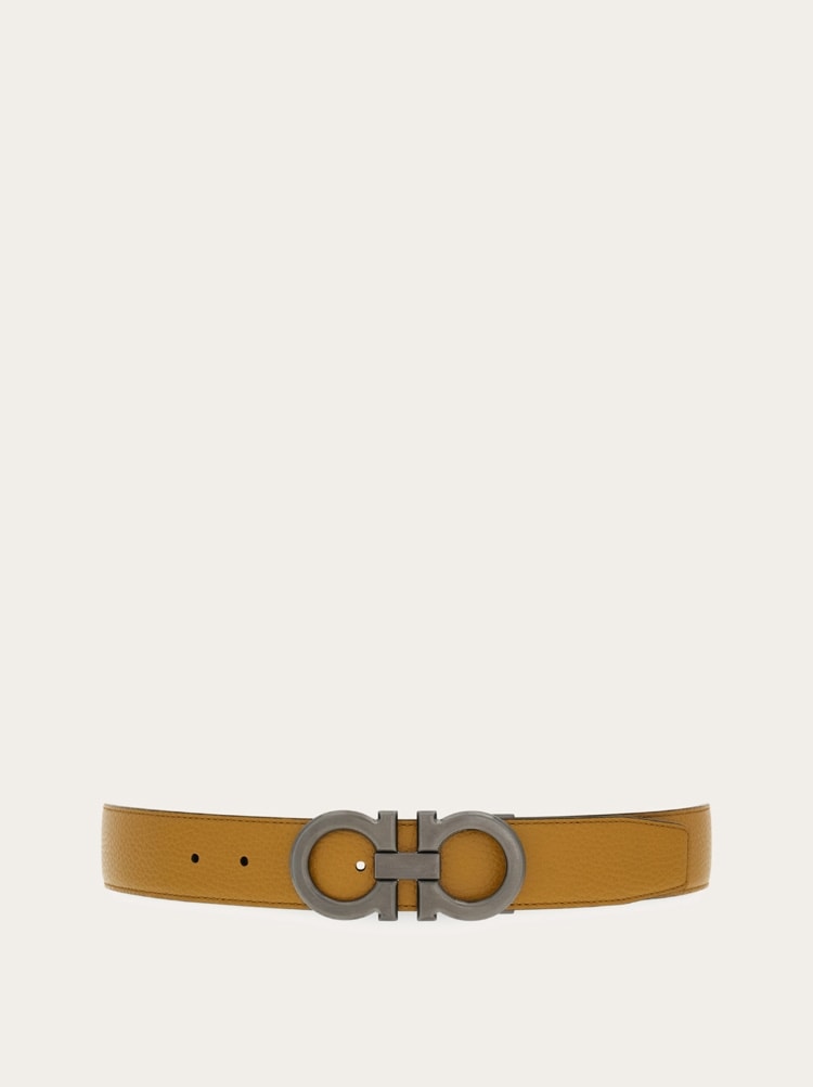 Reversible and adjustable Gancini belt Gallery image 1