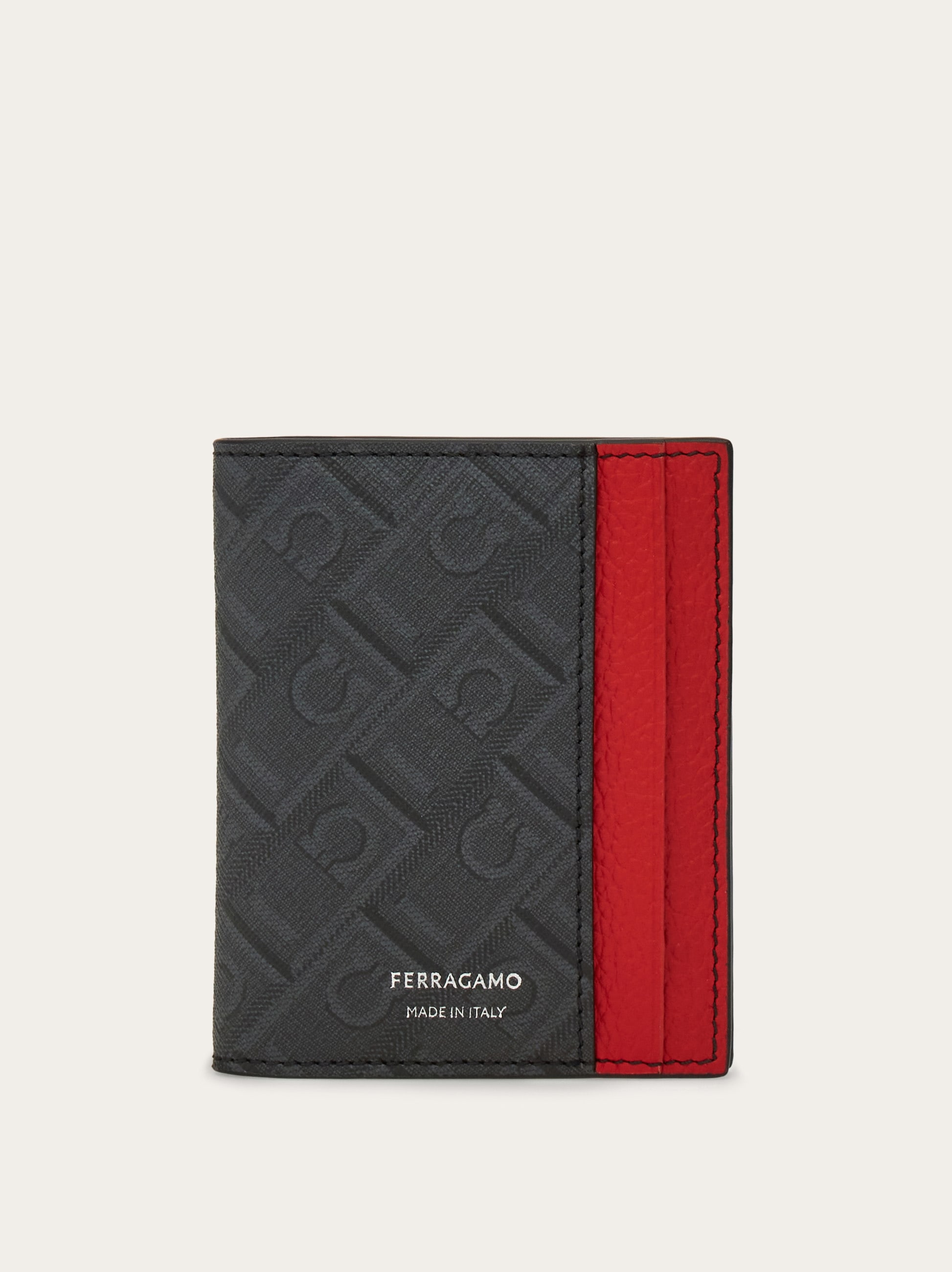 Ferragamo Monogram credit card holder - Men | Ferragamo