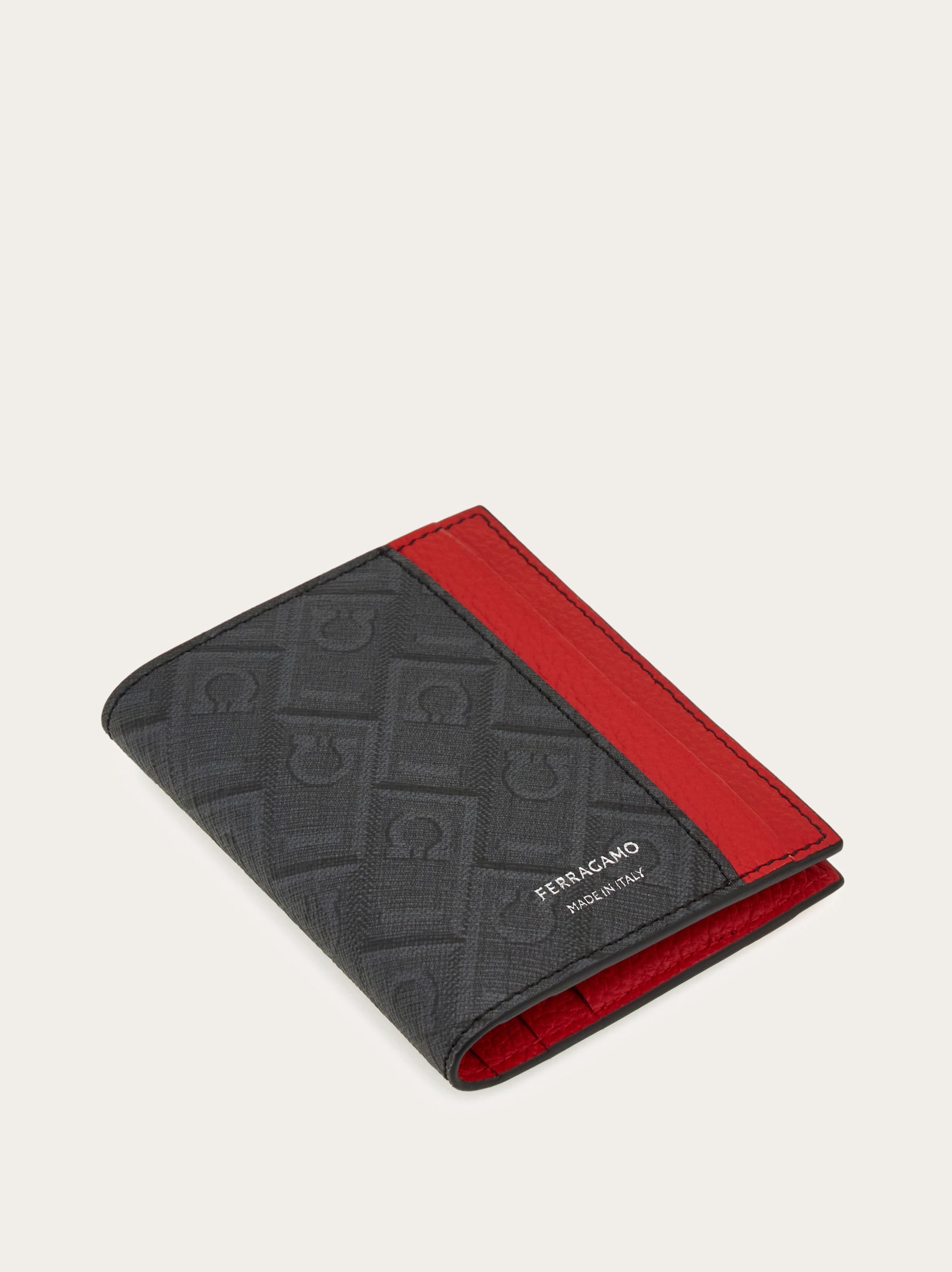 Ferragamo Monogram credit card holder - Men | Ferragamo