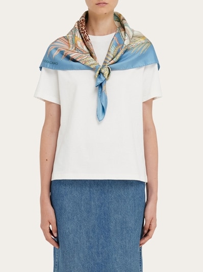 Leopard print silk scarf - Women | Ferragamo