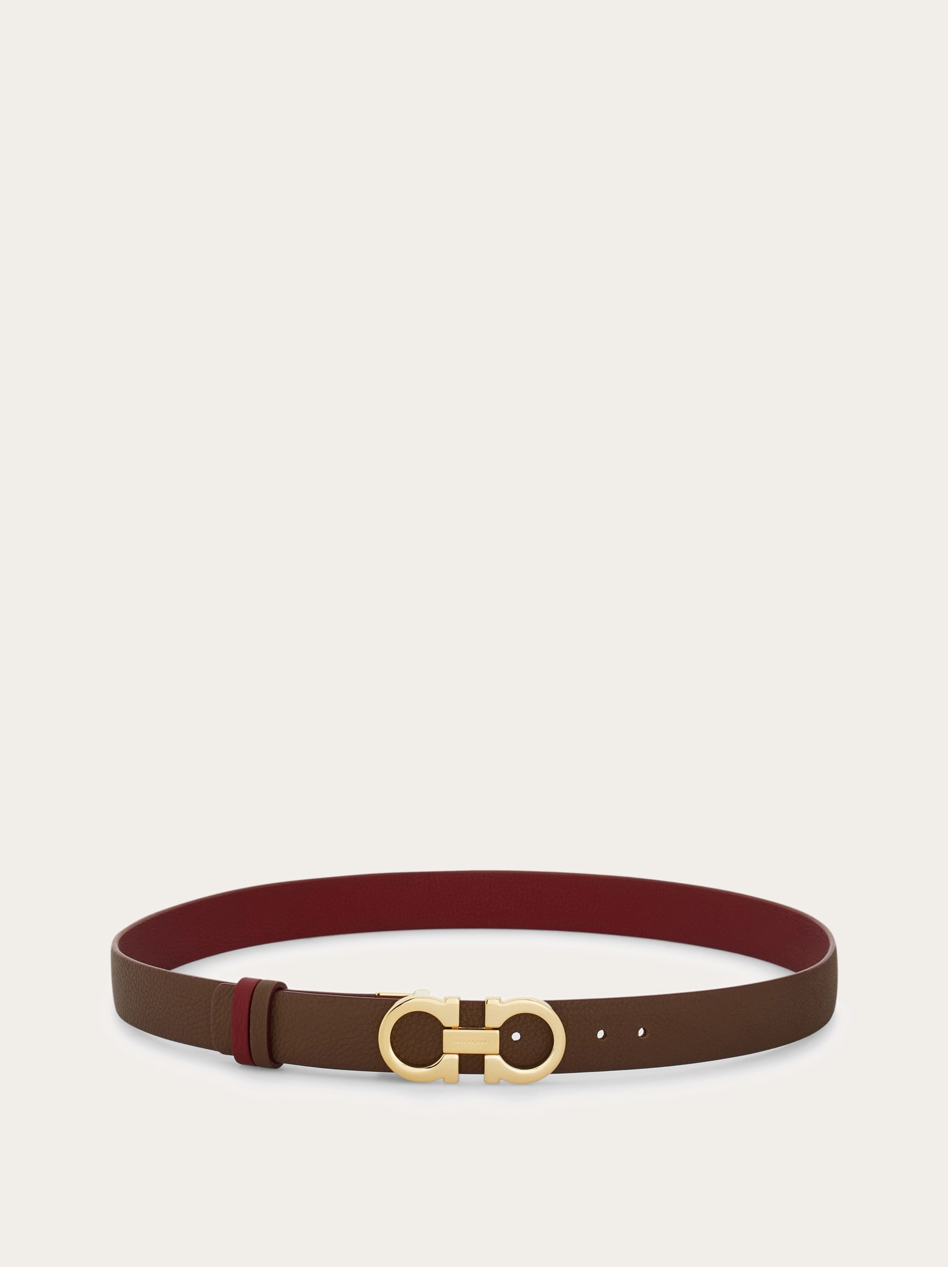 Adjustable and reversible Gancini belt - Women | Ferragamo
