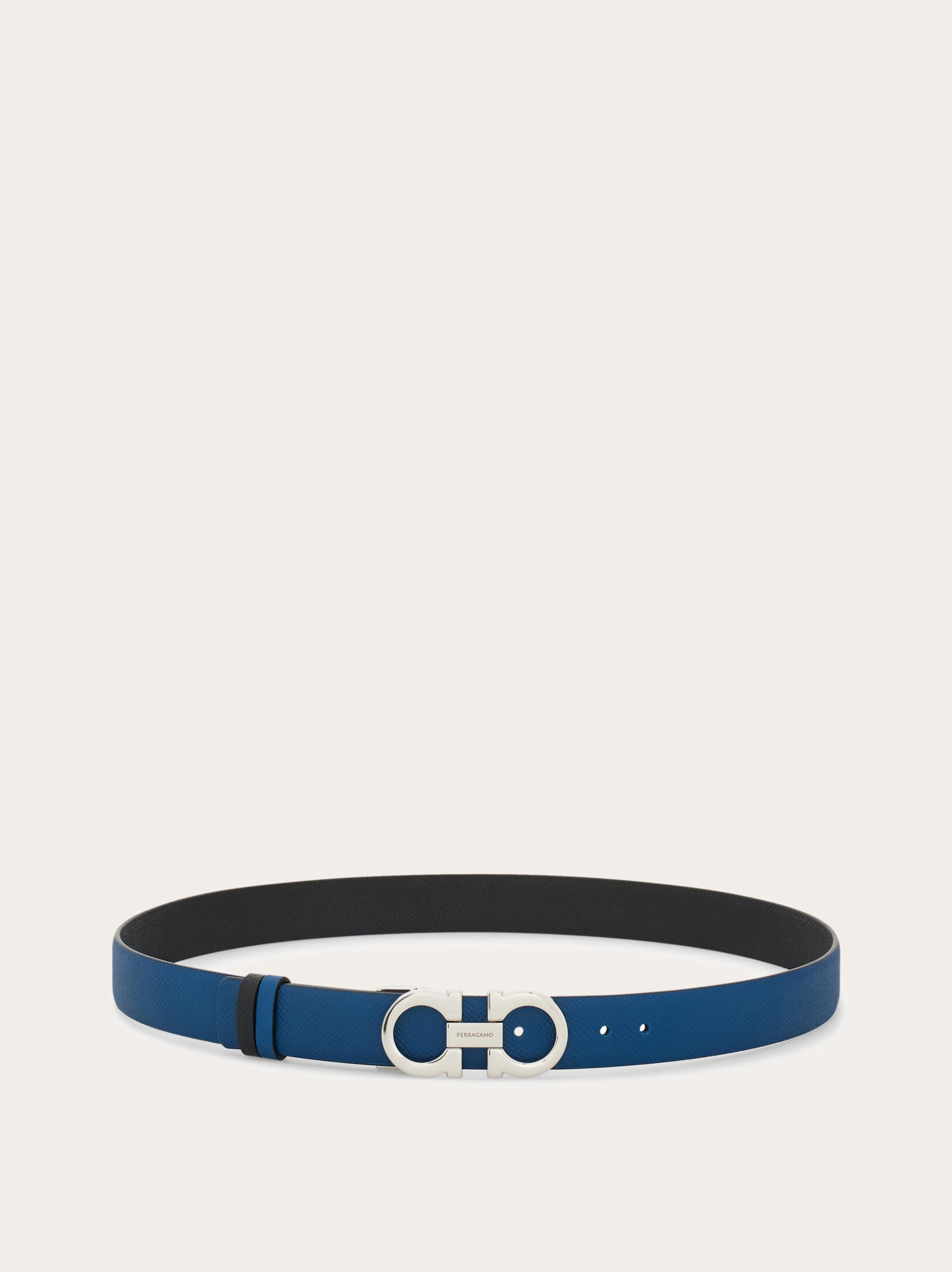ベルト FERRAGAMO SS25 'Gancini' belt (780417 NEWCOGNAC) Double Gancini fixed belt - Women | Ferragamo