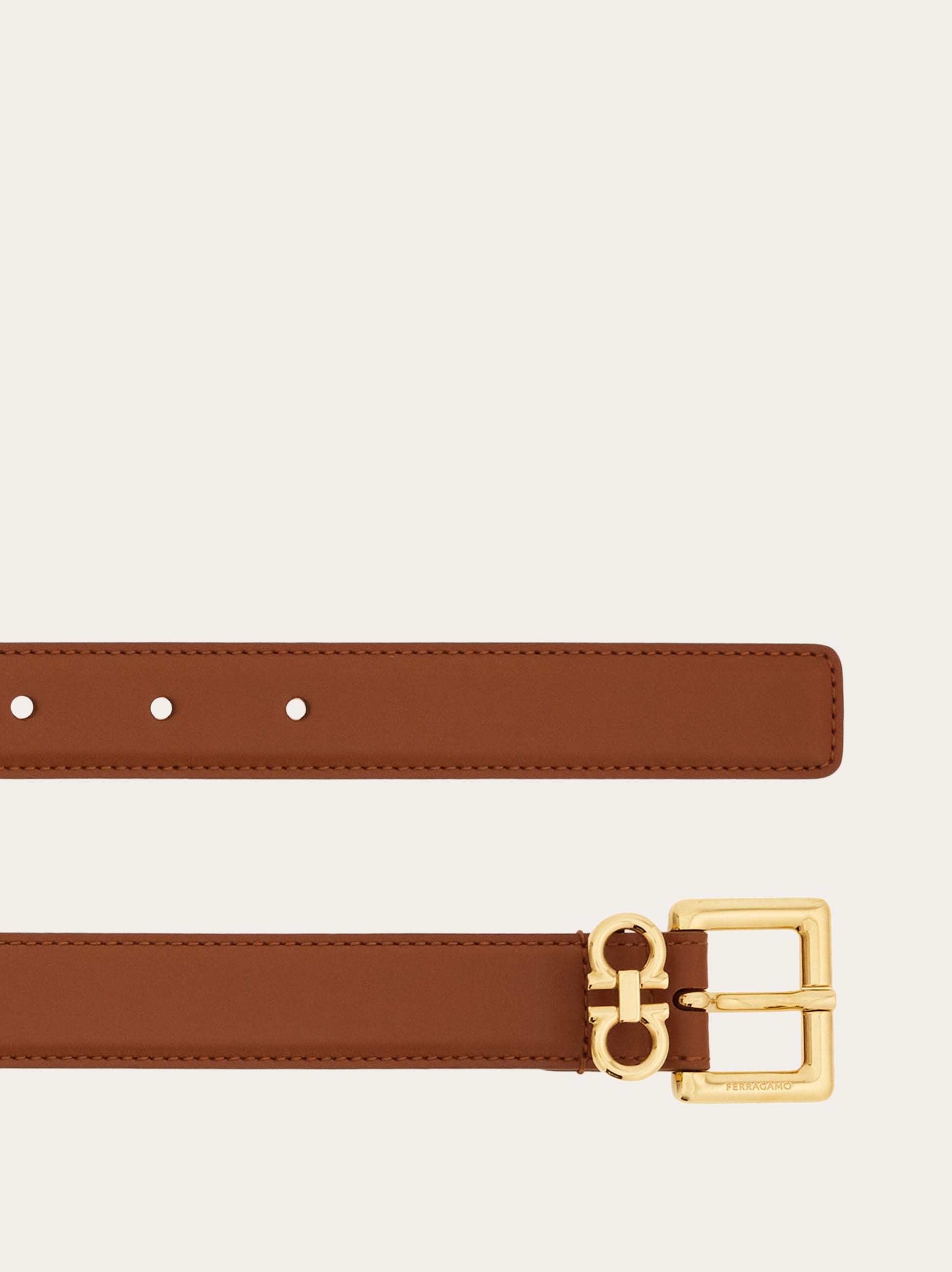 ベルト FERRAGAMO FERRAGAMO Gancini women's double-sided belt 23 A56 Double Gancini fixed belt - Women | Ferragamo