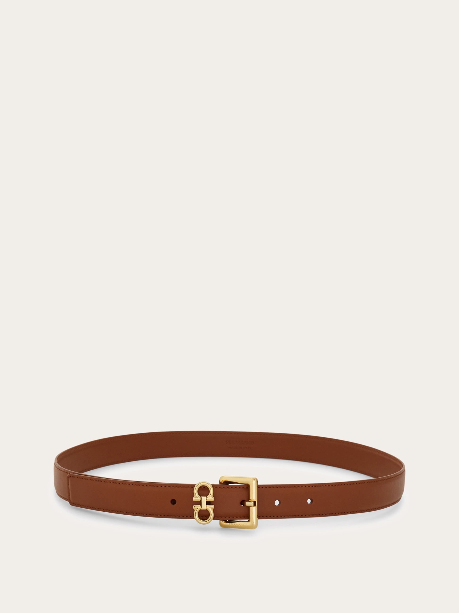 【関税&送料込】Ferragamo Belts Brown FERRAGAMO Gancini Leather Belt | Saks Fifth Avenue