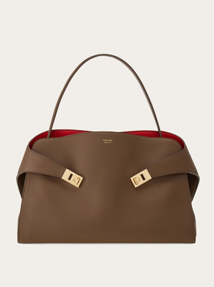Bolso de hombro Hug soft bicolor (L) Gallery image 1